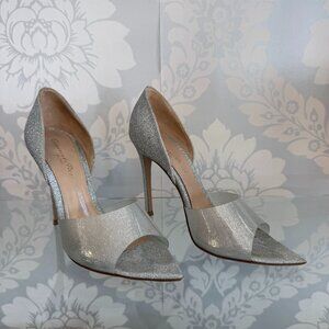 Gianvito Rossi Silver Sparkly Heels - Size 36